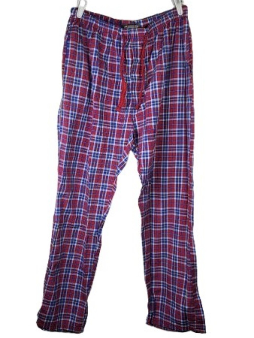 Embassy Men's Red Blue Plaid Pajama Bottoms Sz XL